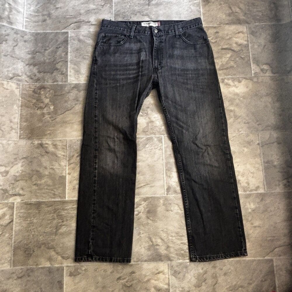 Levi's 505 Men's Straight Leg Denim Jeans Size 34x30 Dark Denim